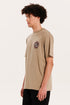 Emerson Ανδρικό Κοντομάνικο T-Shirt με Τύπωμα στην Πλάτη Μπεζ